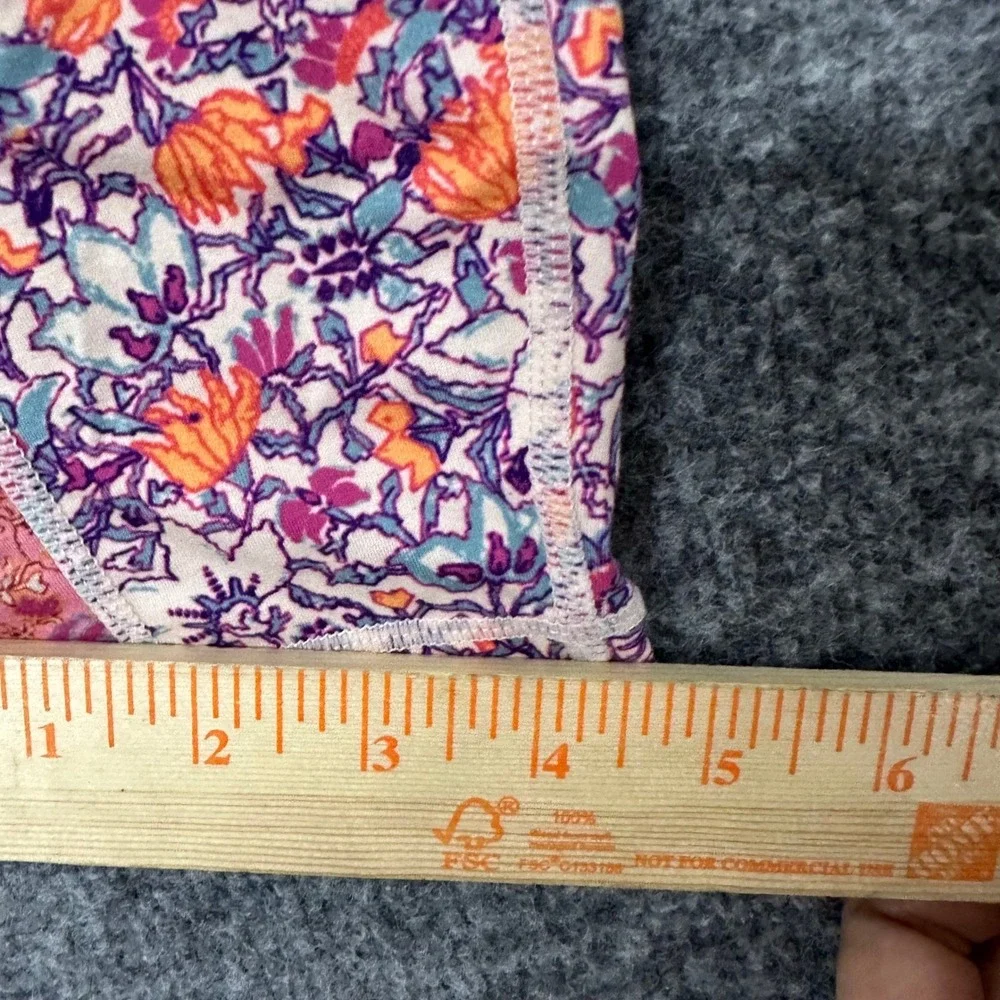 FP Movement Leggings Womens Size XS Purple Orange Floral High Waist Yoga Pockets
